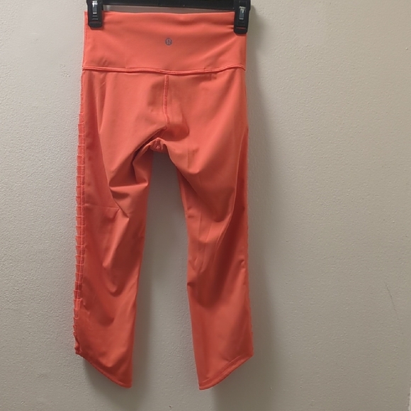 Lululemon Athletica Orange High-Waist Leggings - Picture 5 of 9